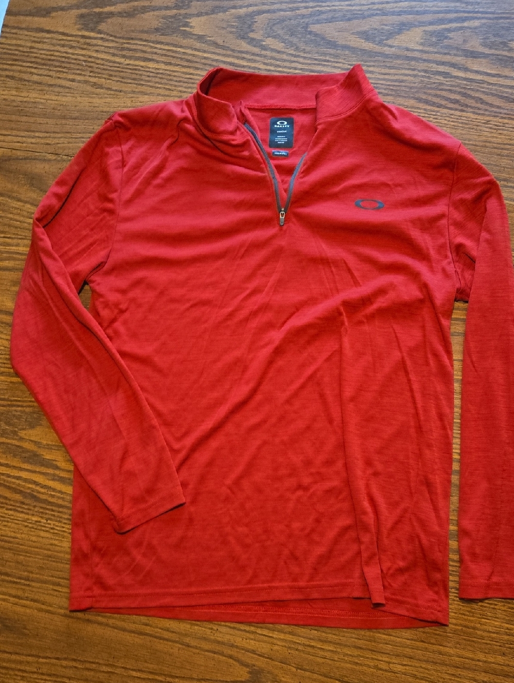 Oakley Red 1/4-Zip Performance Pullover